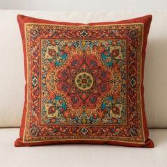 Vibrant Oriental Printed Cushion Cover pack of 4