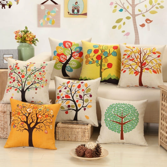 Multi-Color Floral Cushion Covers Pack of 7