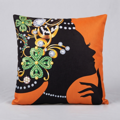 African Closeup Women Cushion Covers Pack 4