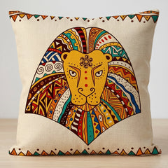 Tribal Kingdom Printed Cushion Covers - (Pack of 4) For Living Room, Bed Room, Home Decor