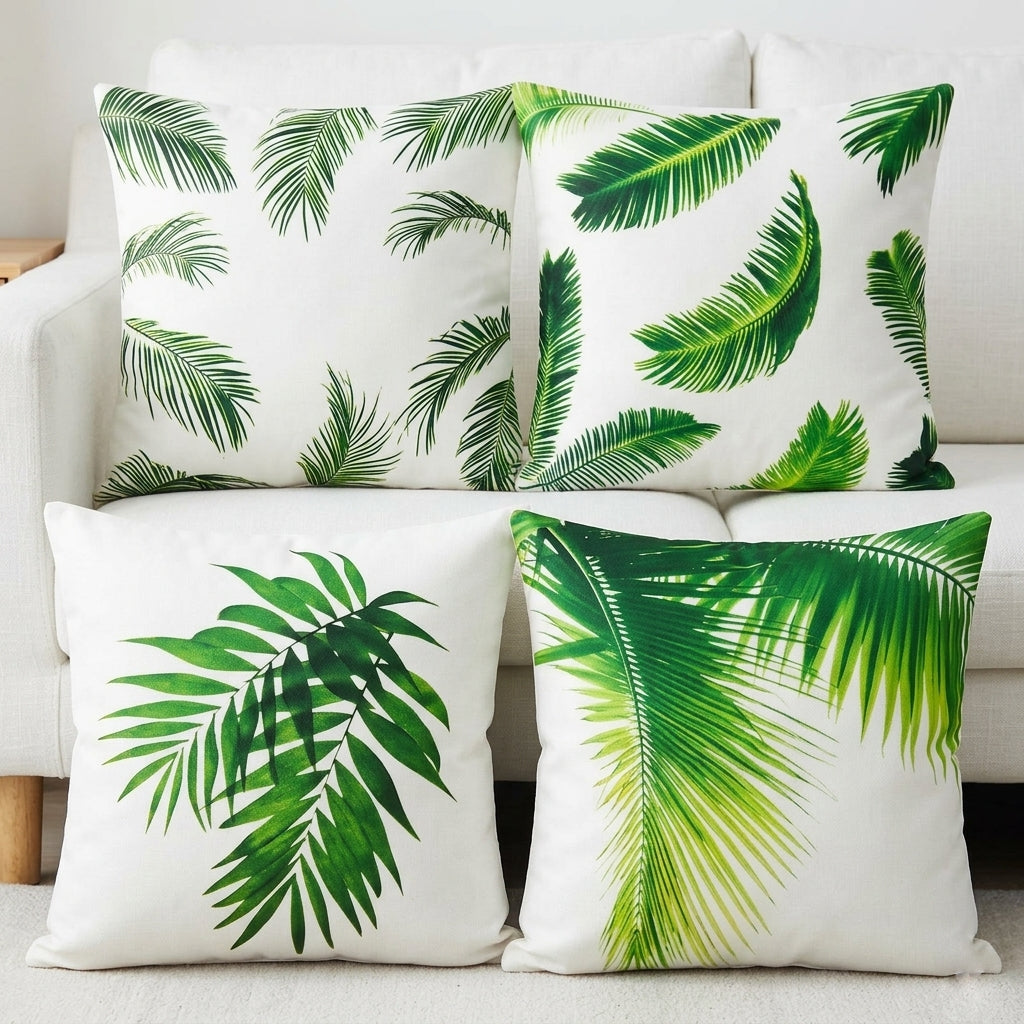 Tropical Linen Cushion Cover pack of 4