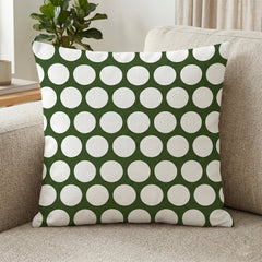 Chevron & Dot Green Printed Cushion Covers - (Pack of 5) For Living Room, Bed Room, Home Decor