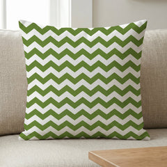 Chevron & Dot Green Printed Cushion Covers - (Pack of 5) For Living Room, Bed Room, Home Decor