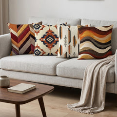 Rustic Horizon Printed Cushion Covers Pack of 4