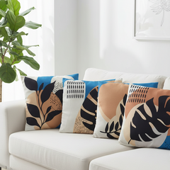 Ocean Palm Cushion Covers Pack of 4