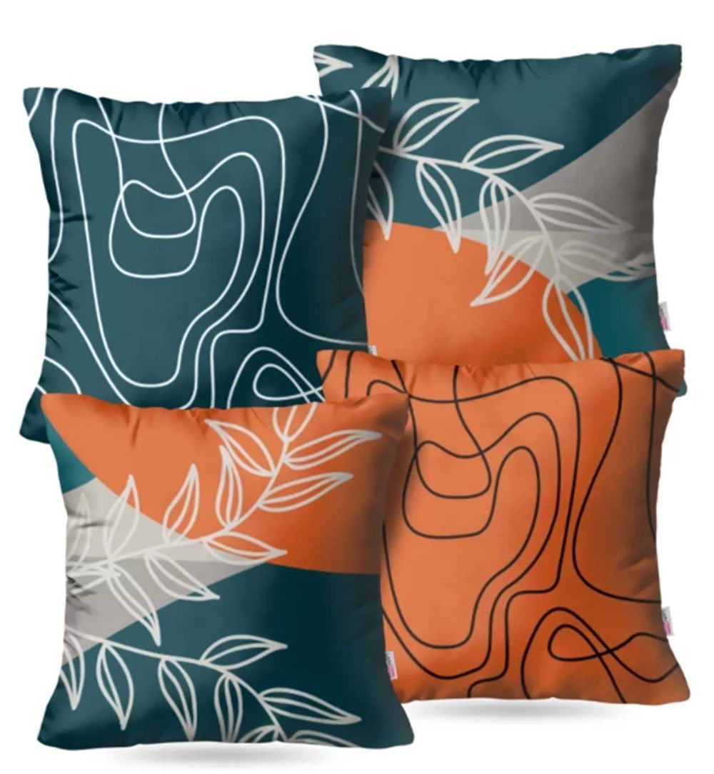Rust & Rose Cushion Covers Pack Of 4