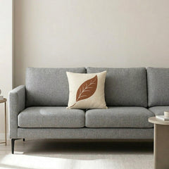 Terracotta Leaf Luxe Printed Cushion Covers - (Pack of 5) For Living Room, Bed Room, Home Decor