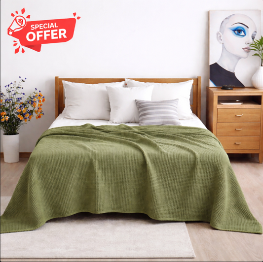Cotton Thermal Blanket - Throws