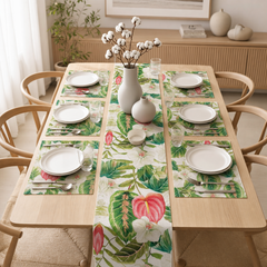 Spring Blossom  Table runner with Mats