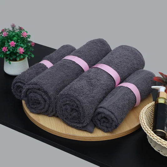 Executive Cotton Bath Towel Set - 4 Pack Charcoal Grey