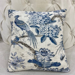 Blue Serenity Bird Cushions Cover Pack of 2