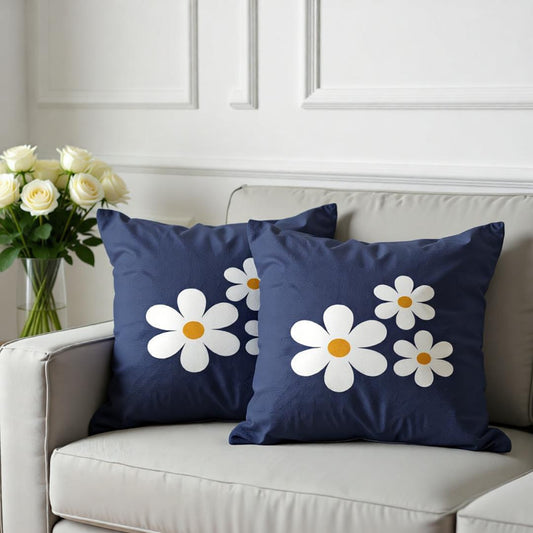 Daisy Bloom Cushions Cover Pack of 2