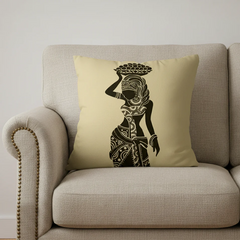 African Beige Cushion Covers - Pack of 3
