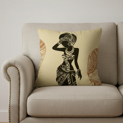 African Beige Cushion Covers - Pack of 3