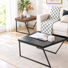 Costway Industrial Nesting Coffee Tables (Set of 2)