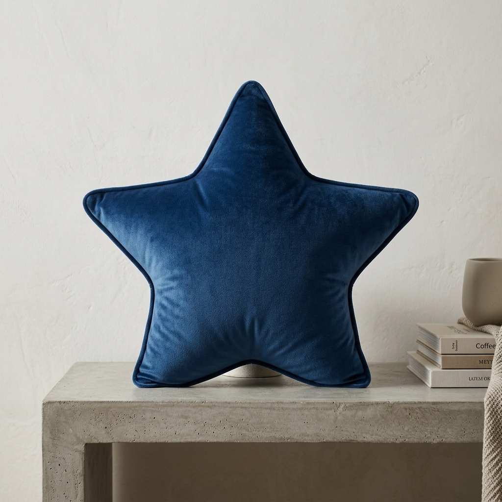 Royal Blue Midnight Star Collection Luxe Velvet Cushion